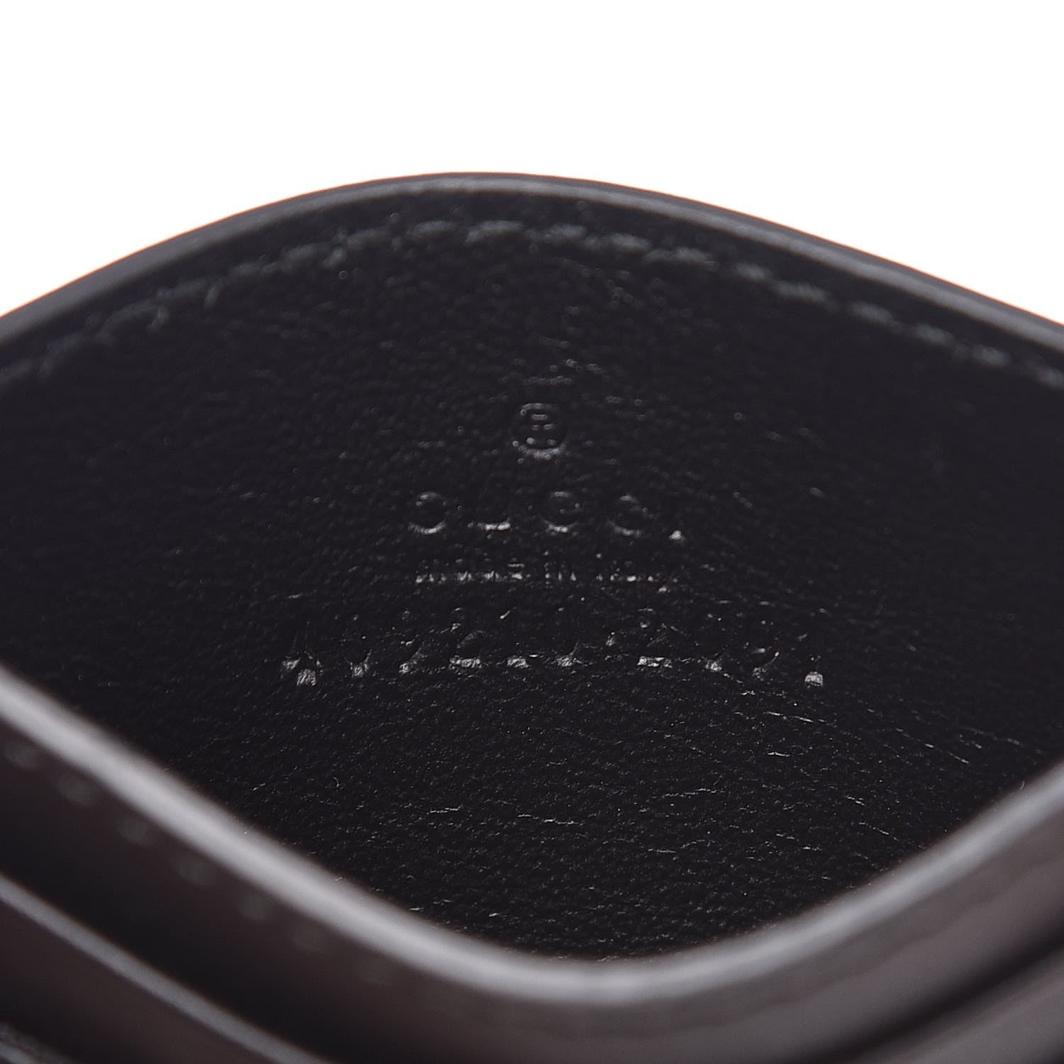 Gucci GG Supreme Monogram Card Holder Black Grey 6 of 7