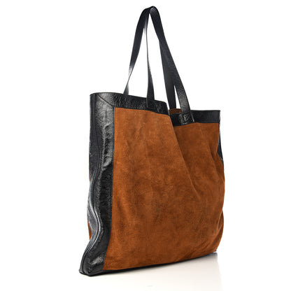 Gucci Suede Large Ophidia Vertical Shopping Tote Chestnut 3 of 13
