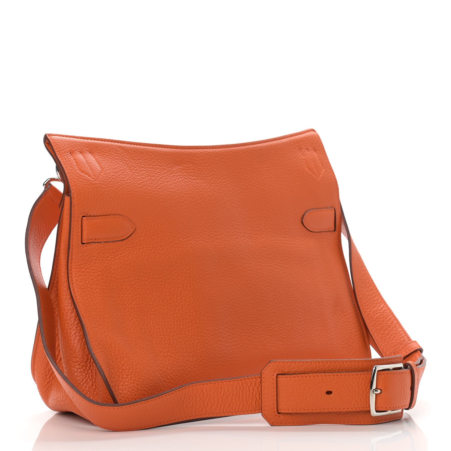 Hermes Taurillon Clemence Jypsiere 34 Orange 3 of 17