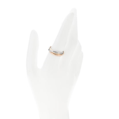 Cartier 18K Pink Yellow White Gold Small Trinity Ring 59 8.75 2 of 5