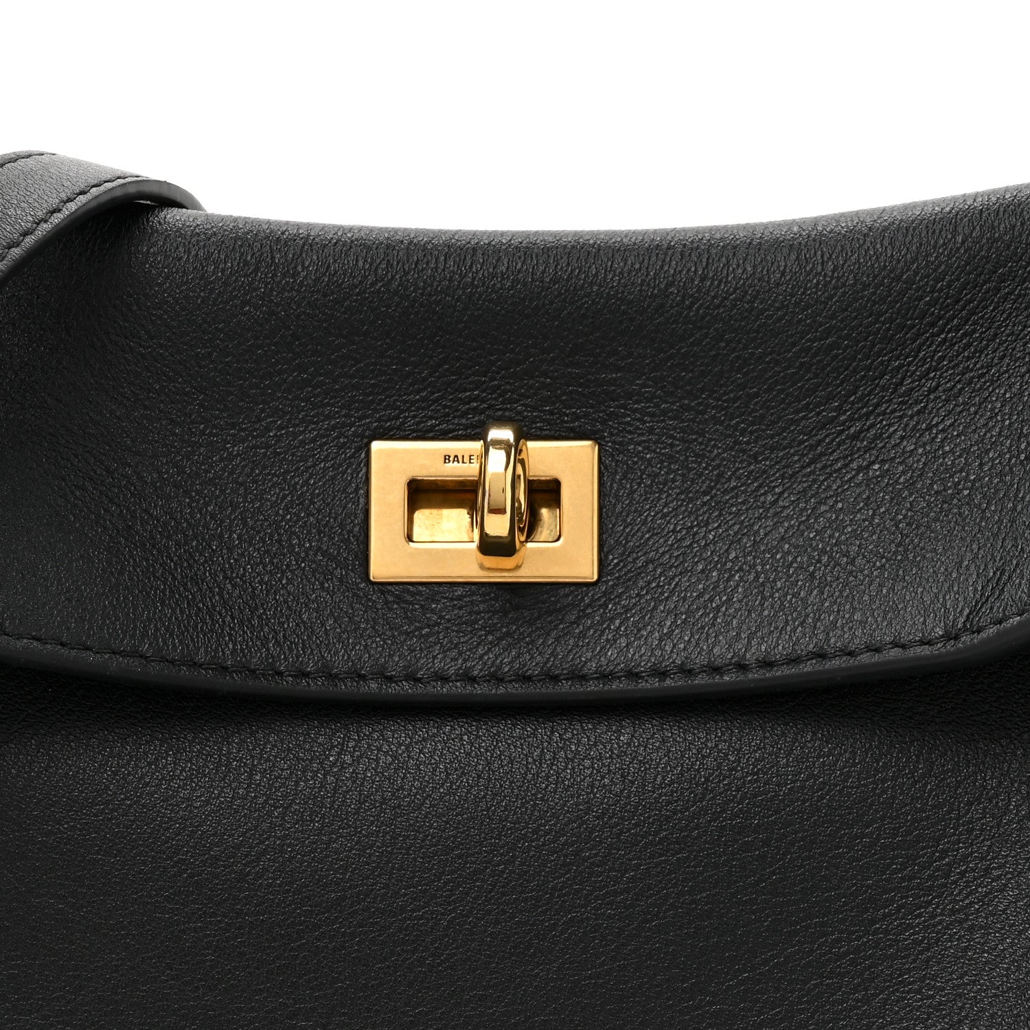 Balenciaga Natural Smooth Calfskin Small Rodeo Top Handle Handbag Black 9 of 11