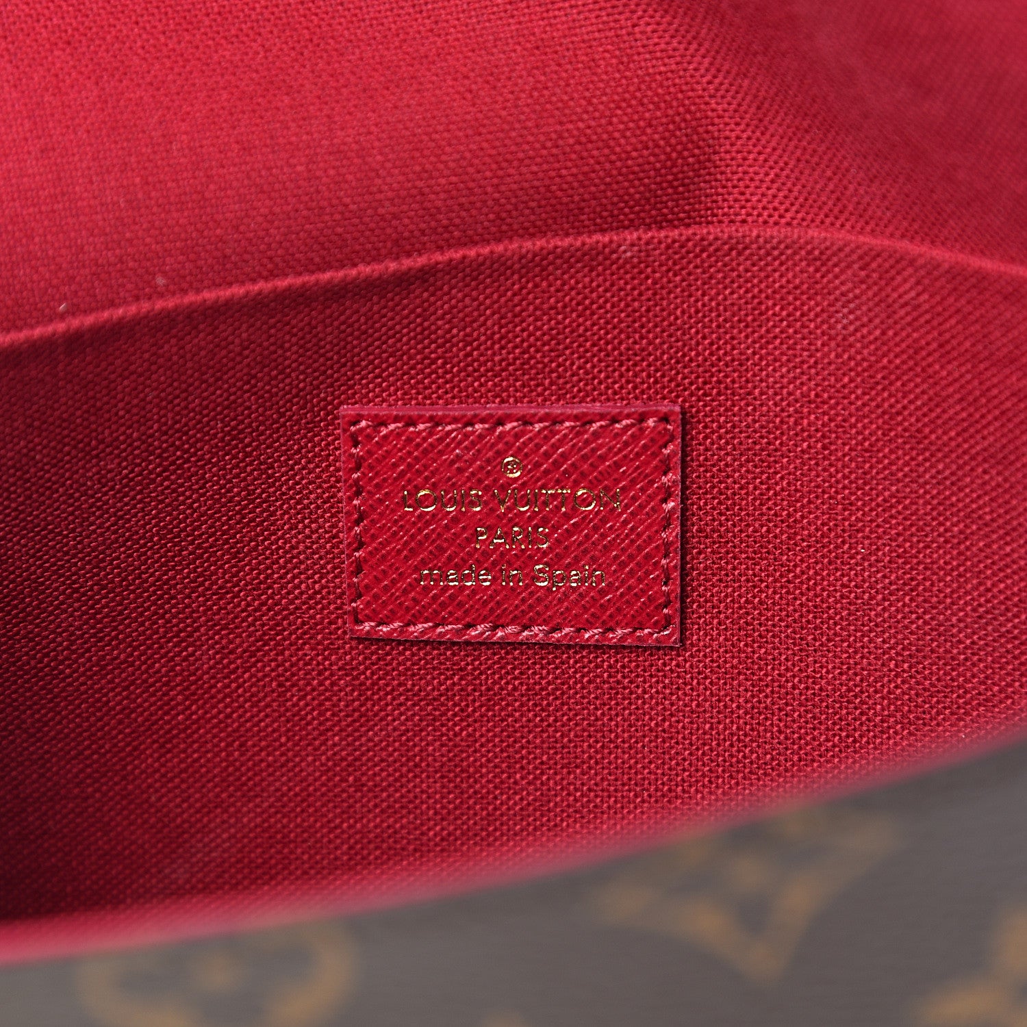 Louis Vuitton Monogram Pochette Felicie Chain Wallet Fuchsia 10 of 18