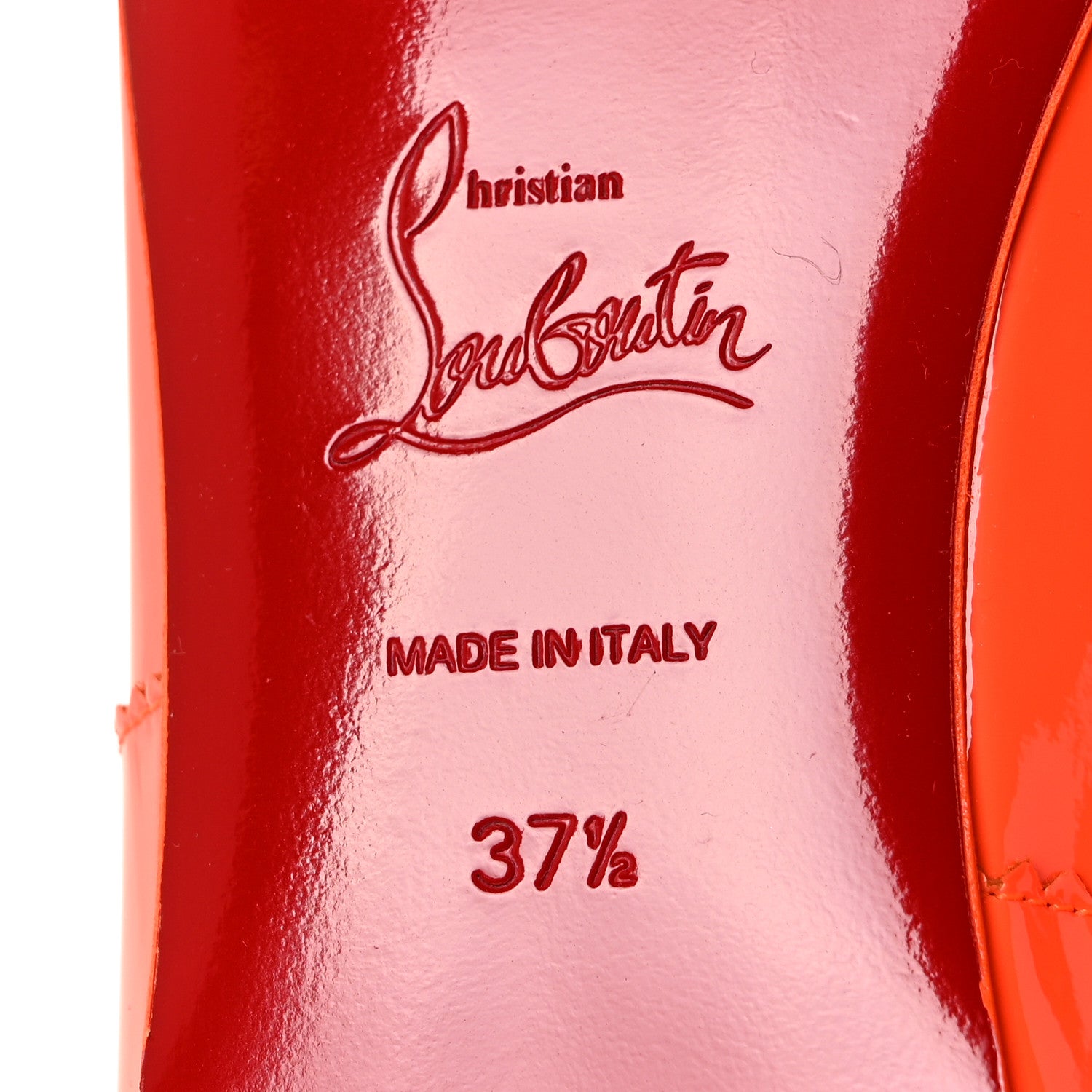 Christian Louboutin Patent Mamadrague Flats 37.5 Sunrise 6 of 8