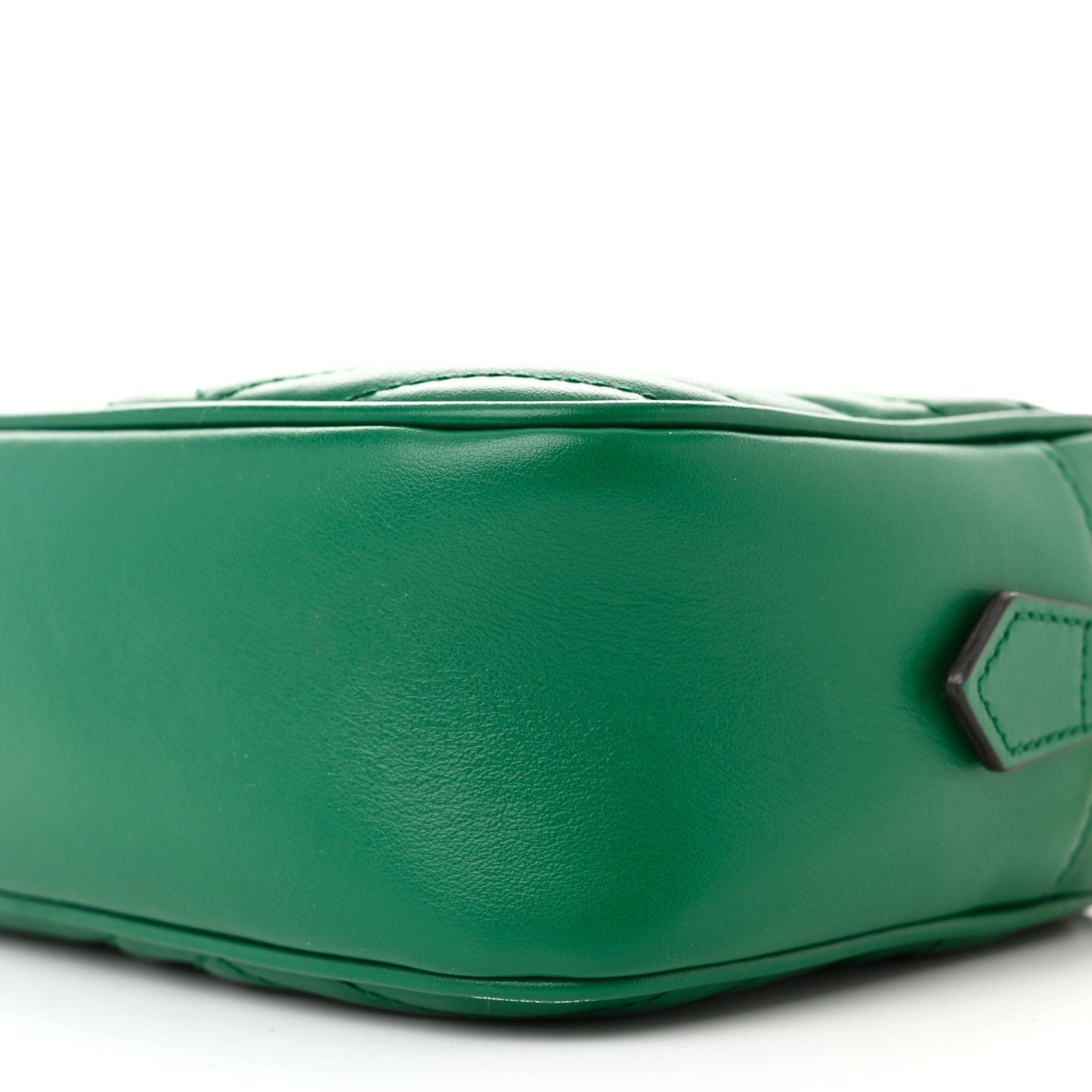 Calfskin Matelasse Small GG Marmont Chain Shoulder Bag Emerald Green