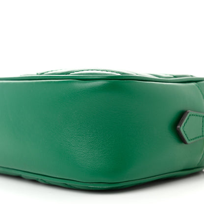 Gucci Calfskin Matelasse Small GG Marmont Chain Shoulder Bag Emerald Green 11 of 11