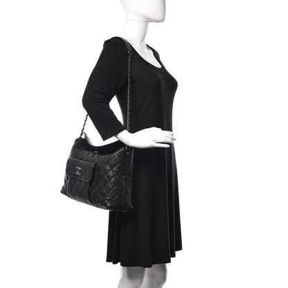 Chanel Caviar Quilted French Riviera Hobo Black 2 of 15