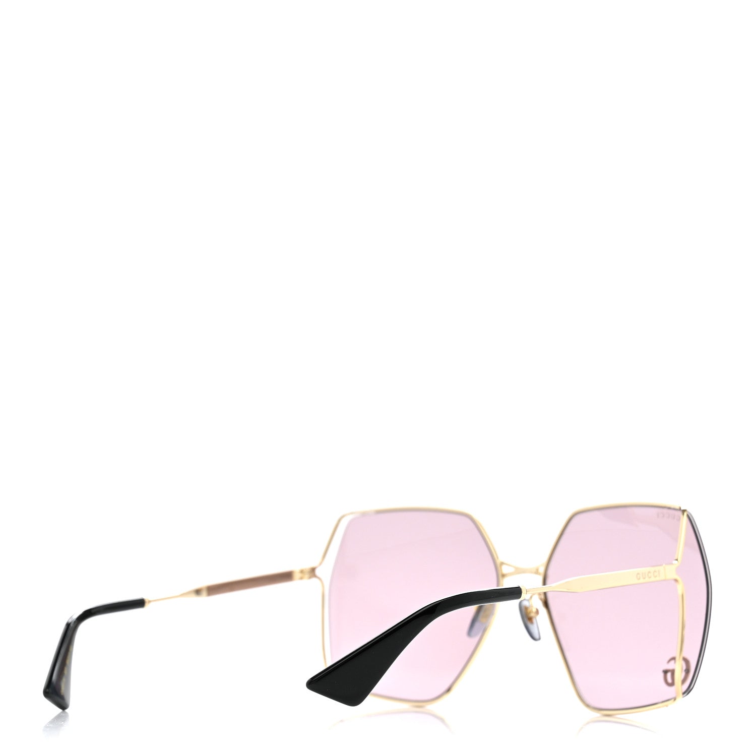 Gucci Oversized Sunglasses GG0817S Purple Gold 4 of 7