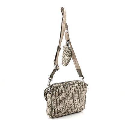 Christian Dior Oblique Saddle Triple Pouch Green 3 of 11
