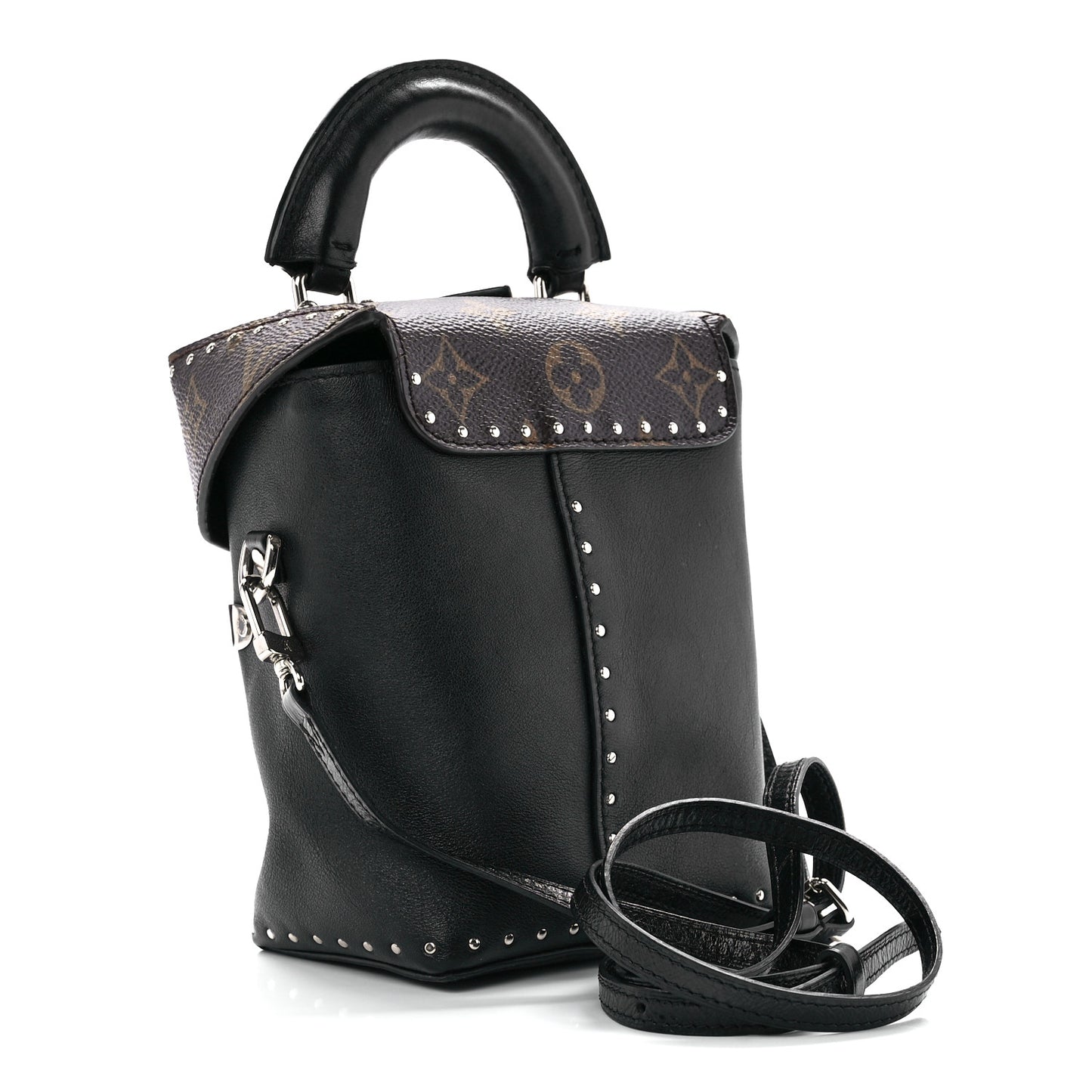 Calfskin Monogram Camera Box Black
