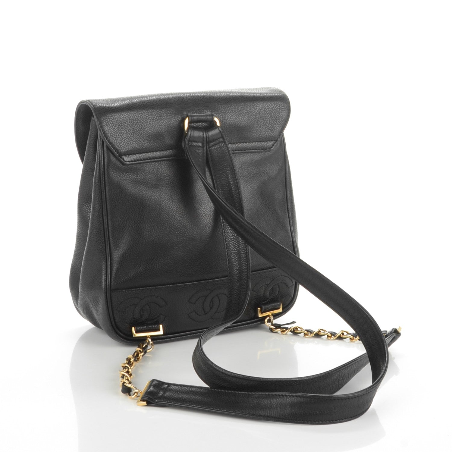 Chanel Caviar CC Backpack Black 3 of 7