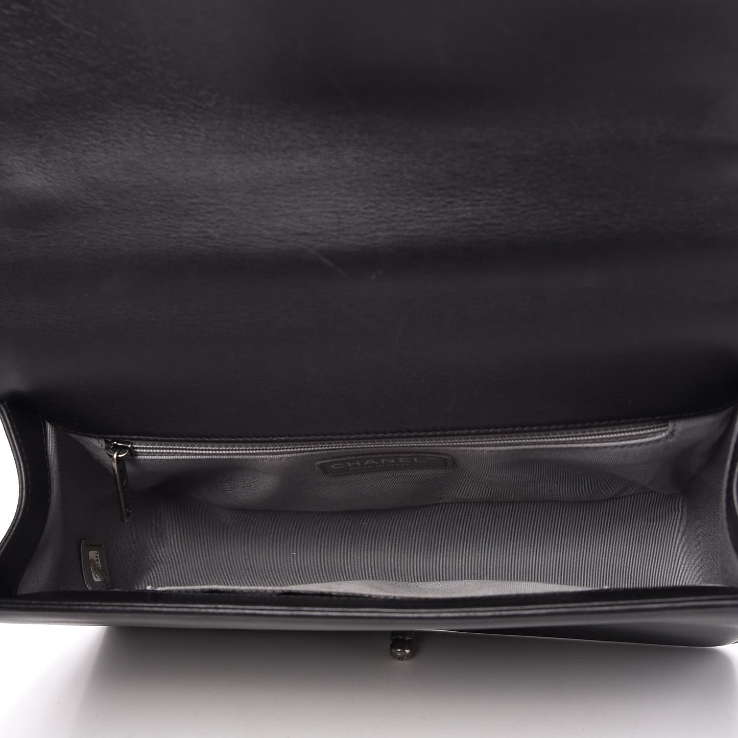 Calfskin Quilted New Medium Boy Flap Black