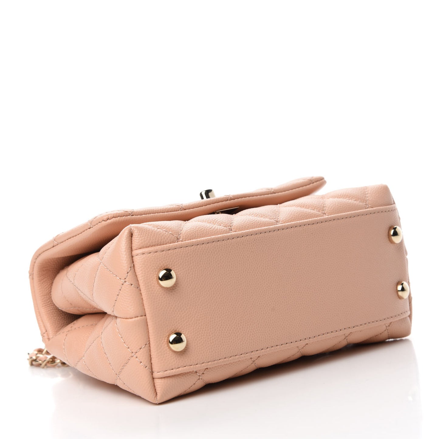 Caviar Quilted Extra Mini Coco Handle Flap Light Pink