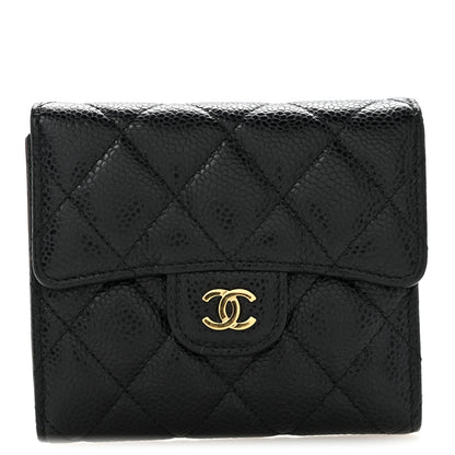 Chanel Caviar Quilted Compact Flap Wallet Black 11 of 11