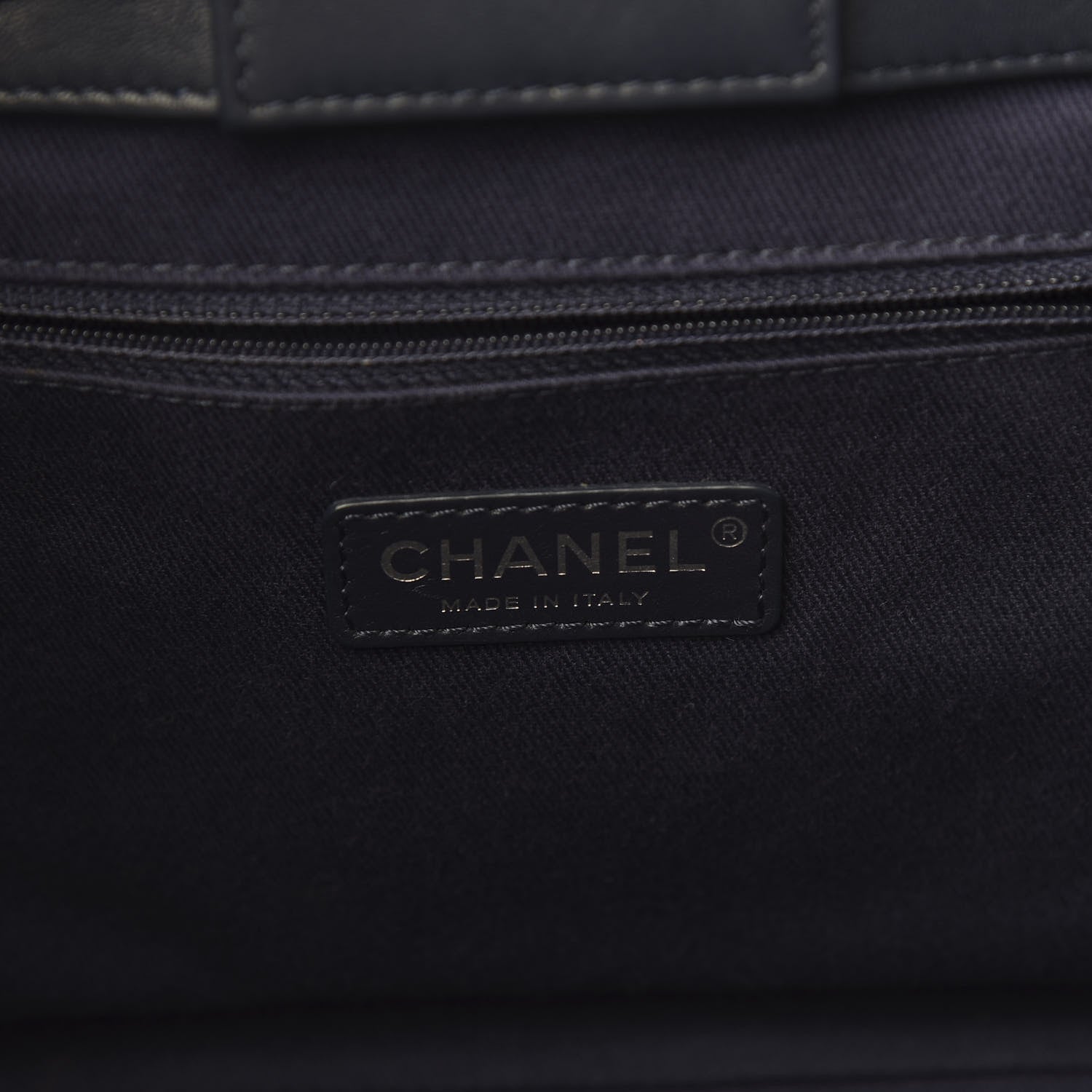 Chanel Denim Quilted Medium Coco Handle Shopping Tote Blue 9 of 12