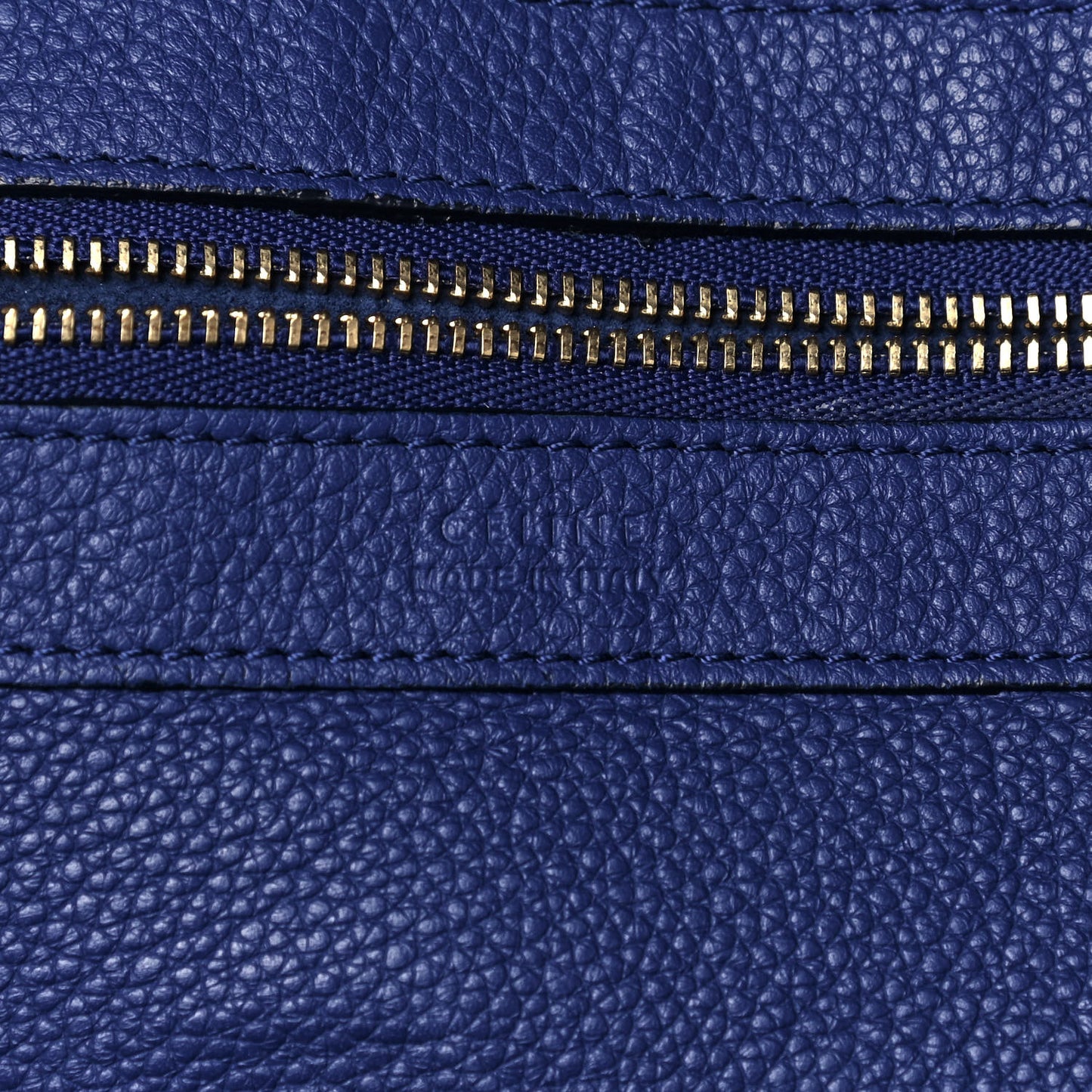 Soft Grained Calfskin Medium Belt Cabas Phantom Indigo