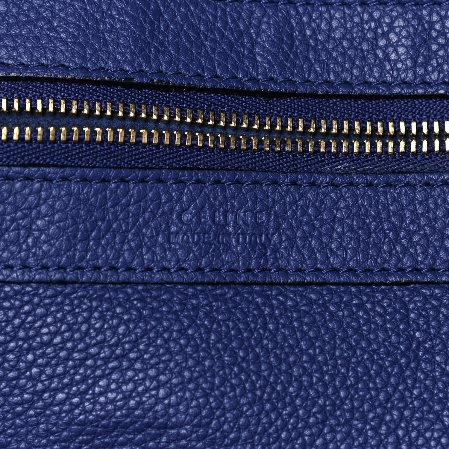 Celine Soft Grained Calfskin Medium Belt Cabas Phantom Indigo 6 of 14