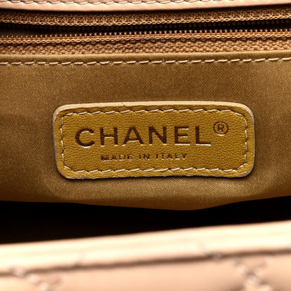 Chanel Lambskin Quilted East West Accordion Flap Beige 6 of 10