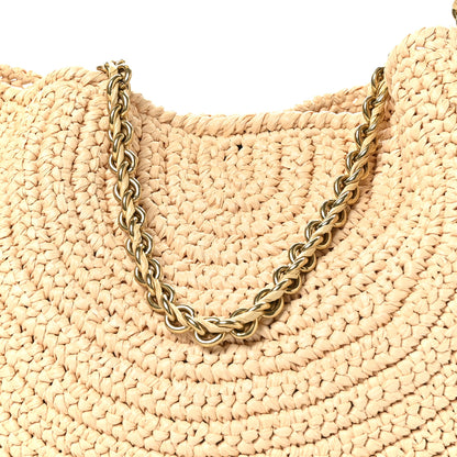 Bottega Veneta Raffia Crochet Sardine With Chain Bag Natural Fondant 8 of 11