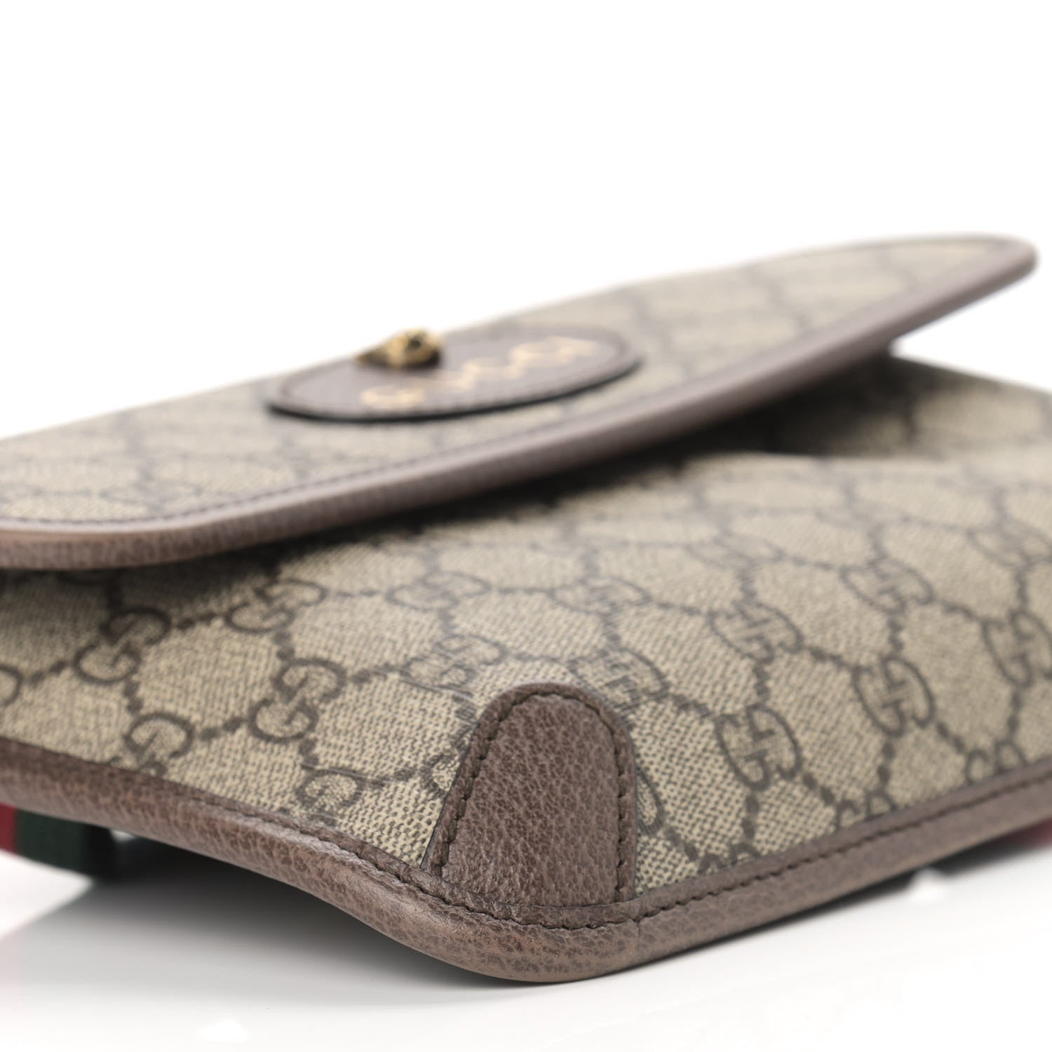 Gucci GG Supreme Monogram Neo Vintage Web Belt Bag Brown 12 of 13