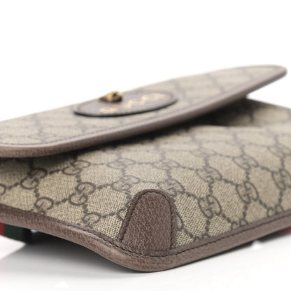 Gucci GG Supreme Monogram Neo Vintage Web Belt Bag Brown 12 of 13