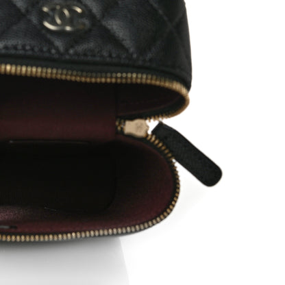 Chanel Caviar Quilted Phone Holder With Chain Black 7 of 11