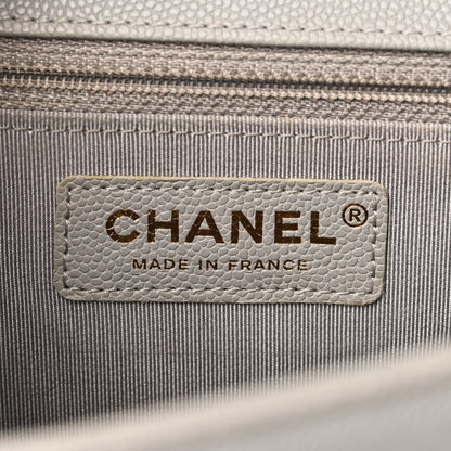 Chanel Caviar Quilted New Medium Boy Flap Grey 6 of 10