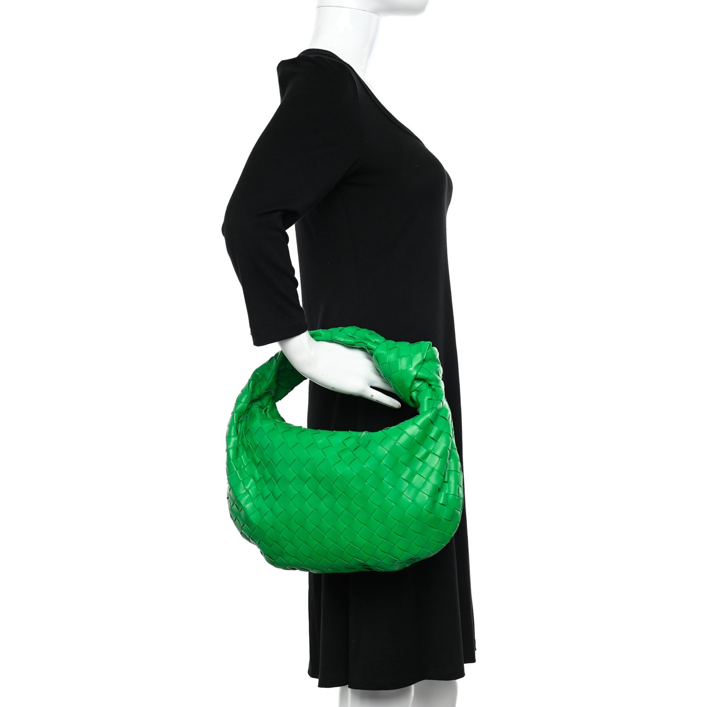Nappa Intrecciato Teen Jodie Hobo Parakeet