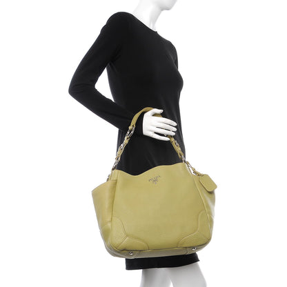 Prada Vitello Daino Side Pocket Hobo Cedro 2 of 7