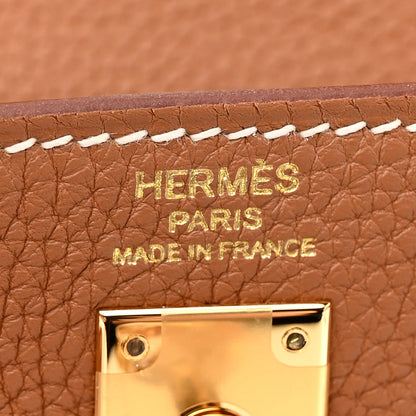 Hermes Togo Kelly Retourne 25 Gold 6 of 12