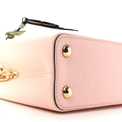 Louis Vuitton Taurillon Gradient Capucines BB Asnieres Green Rose 8 of 10