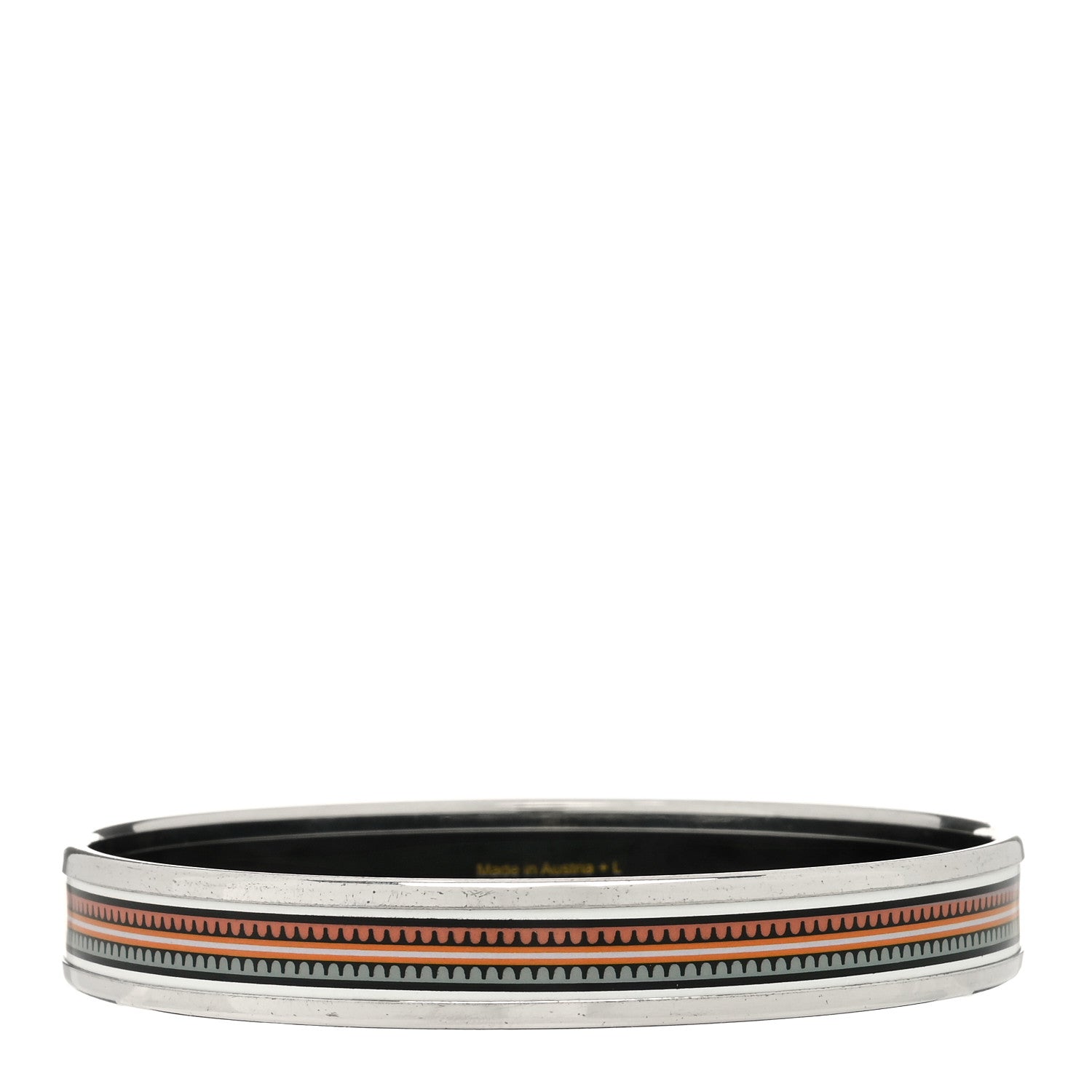 Hermes Enamel Printed Narrow Bracelet 62 2 of 4