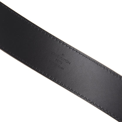 Louis Vuitton Suede Calfskin Mini Damier 40mm LV Initiales Belt 95 38 Moka 3 of 6