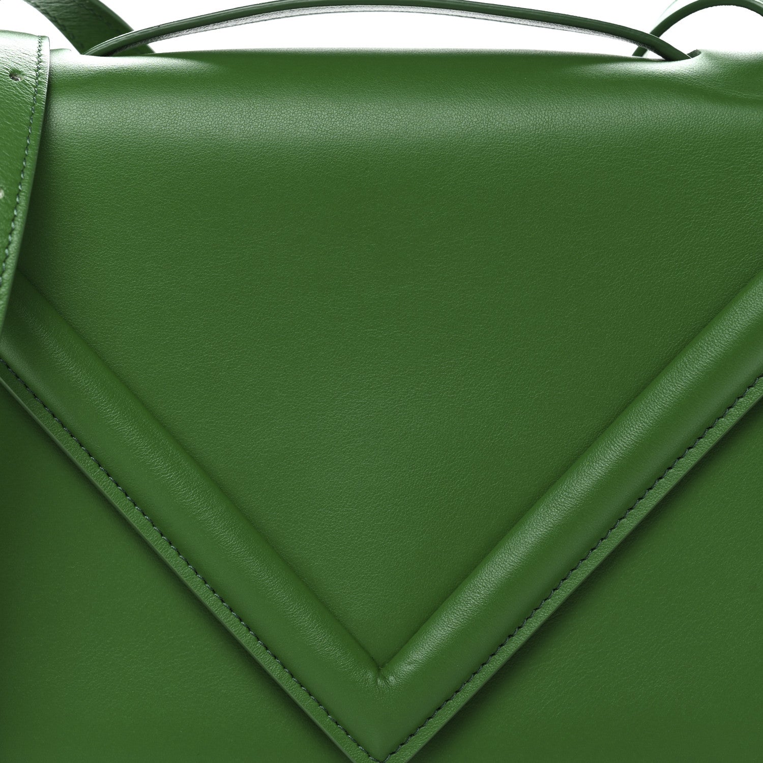 Mansur Gavriel Smooth Calfskin M Frame Box Bag Grass 7 of 9