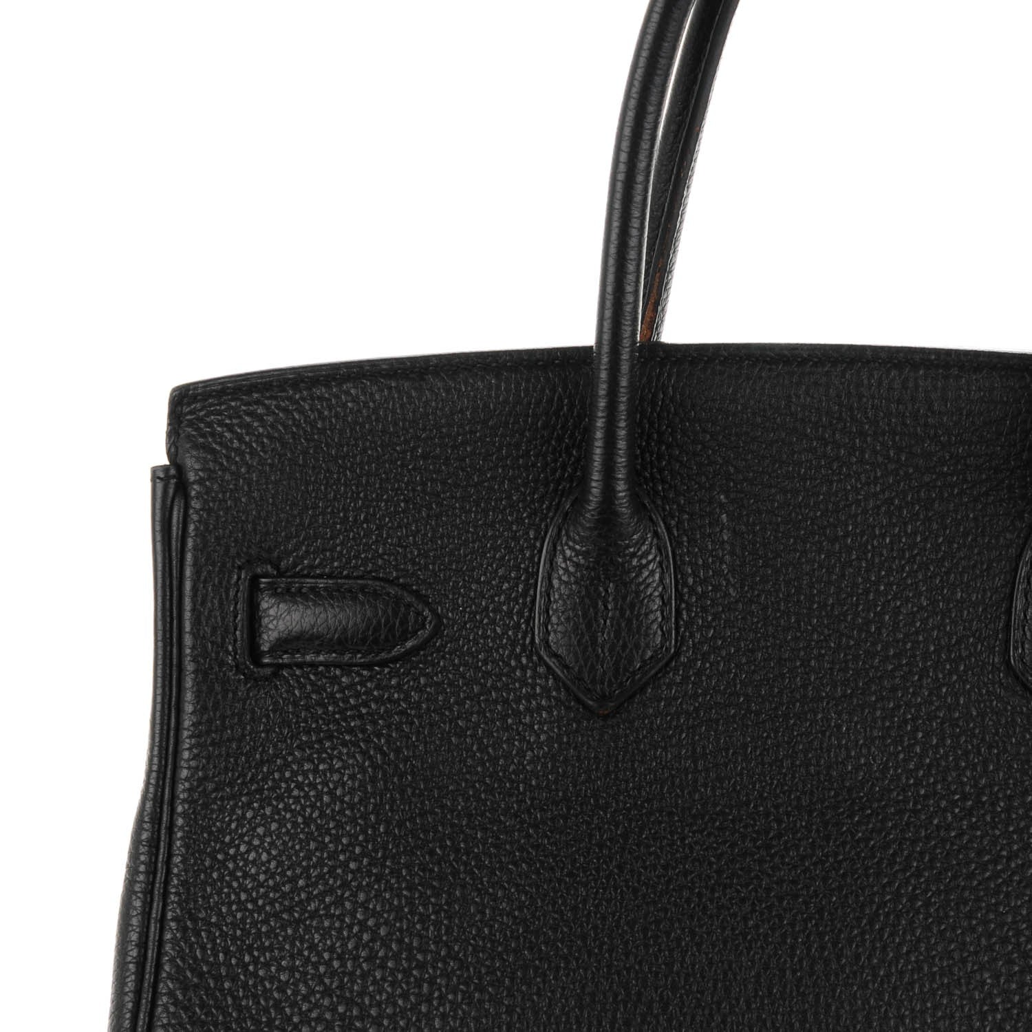 Hermes Taurillon Clemence Birkin 30 Black 12 of 31