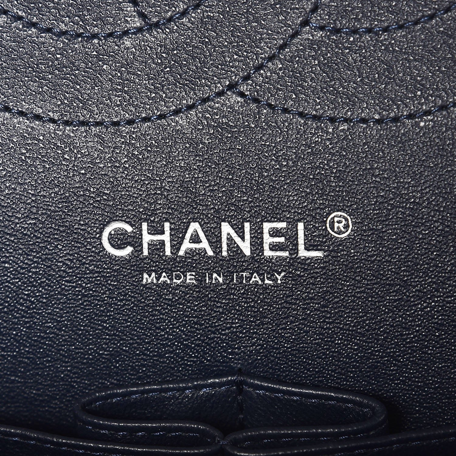 Chanel Caviar Quilted Jumbo Double Flap Dark Purple 7 of 8