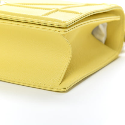 Christian Dior Grained Calfskin Medium Diorama Flap Bag Acacia Yellow 10 of 12