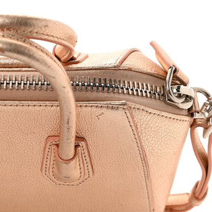 Givenchy Metallic Sugar Goatskin Mini Antigona Light Pink 21 of 25