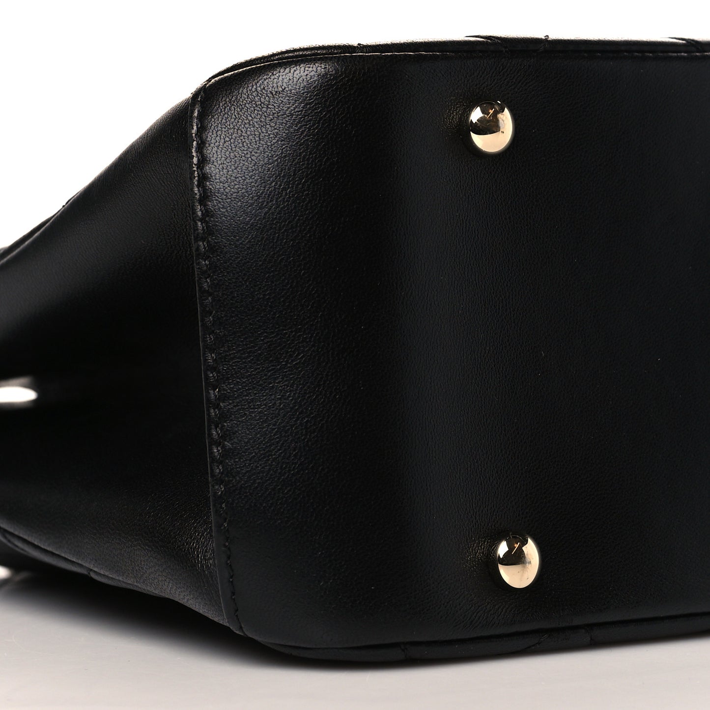 Lambskin Carry Chic Shopping Tote Black