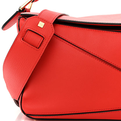 Loewe Calfskin Small Puzzle Bag Scarlet 8 of 12