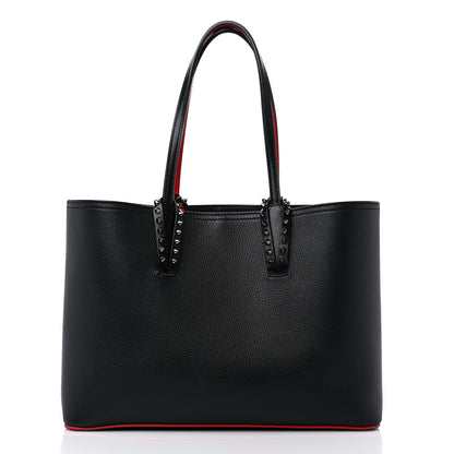 Christian Louboutin Calfskin Empire Spikes Small East West Cabata Tote Black 3 of 11