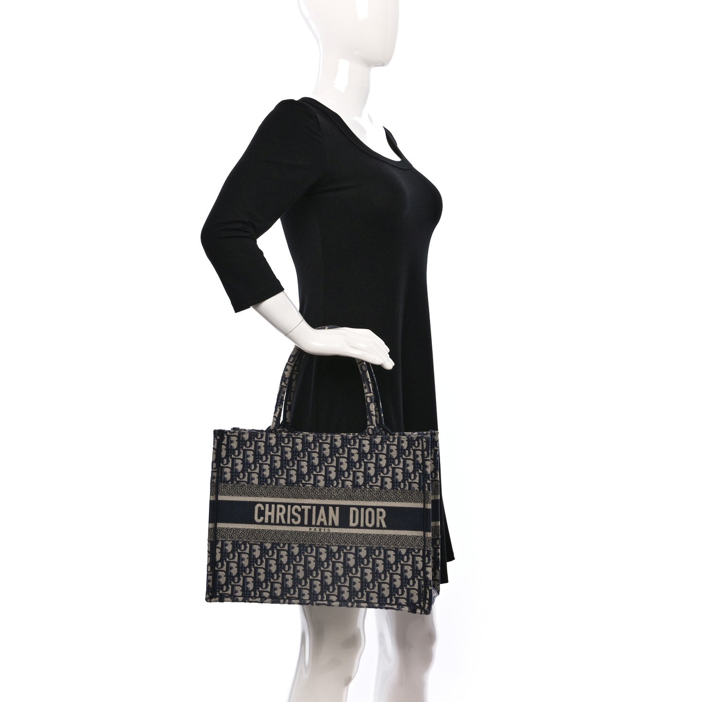 Oblique Medium Book Tote Blue Multicolor