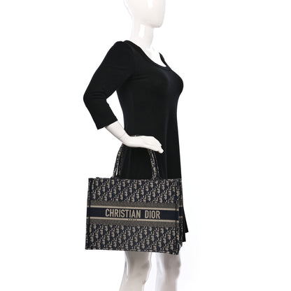 Christian Dior Oblique Medium Book Tote Blue Multicolor 2 of 9