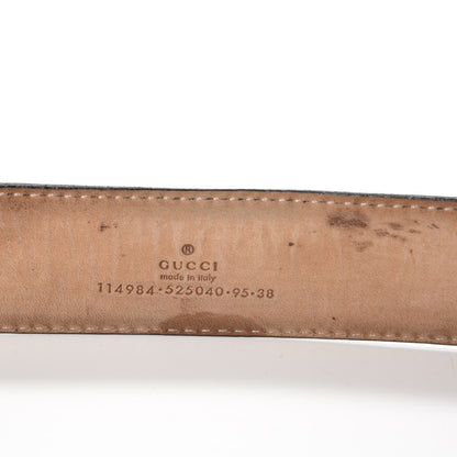 Gucci Guccissima Interlocking G Belt 95 38 Black 5 of 10