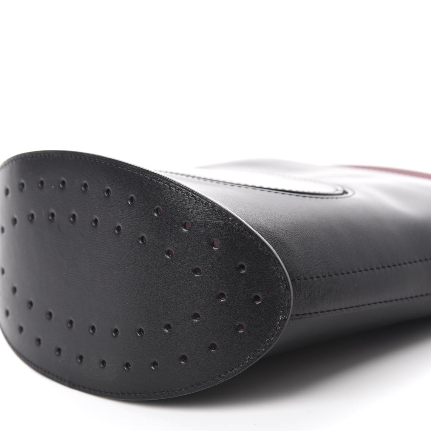 Calfskin Mini Pin Bucket Black Pink