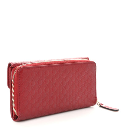 Gucci Soft Microguccissima Continental Zip Wallet Red 3 of 12