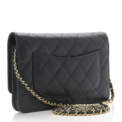 Chanel Caviar Quilted Wallet On Chain WOC Black 3 of 10