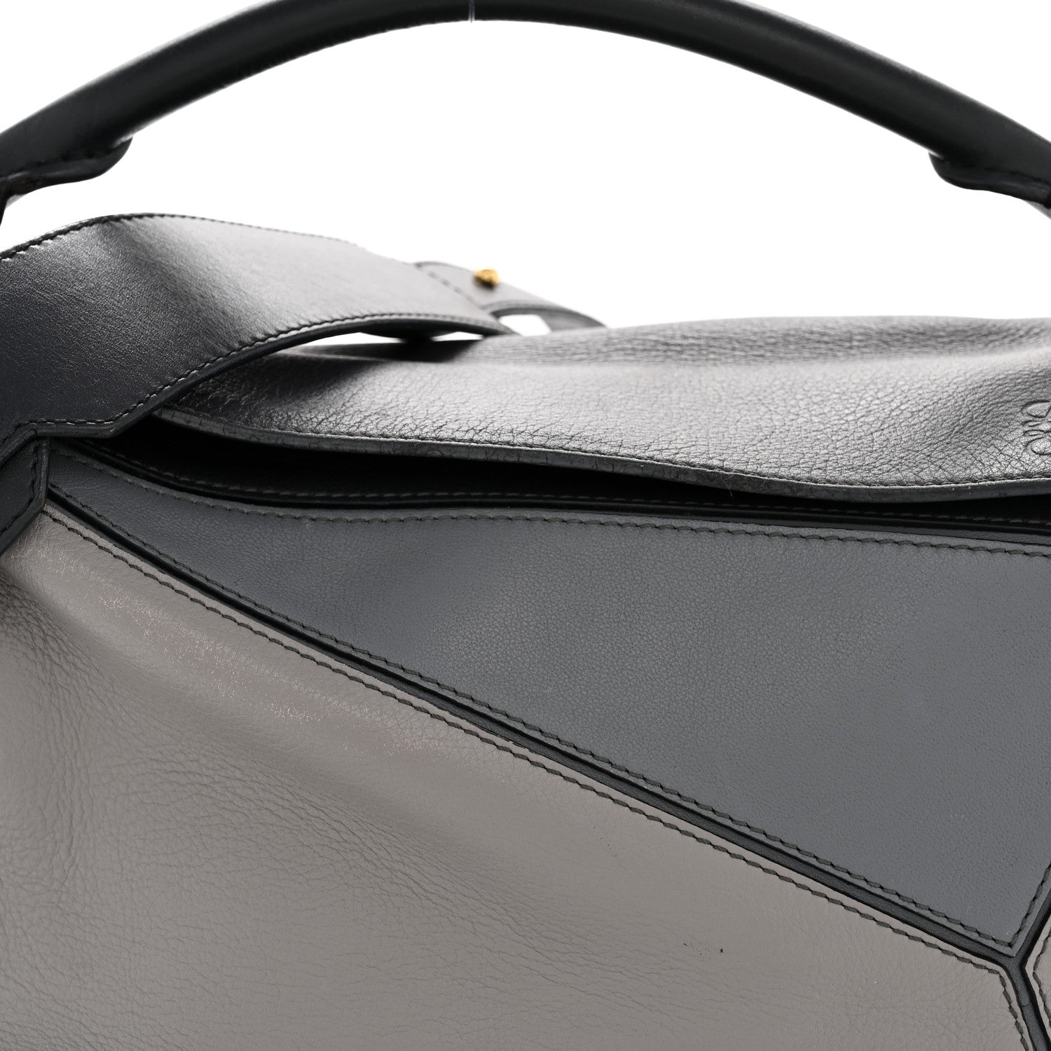 Loewe Calfskin Small Puzzle Bag Grey Multitone 8 of 15