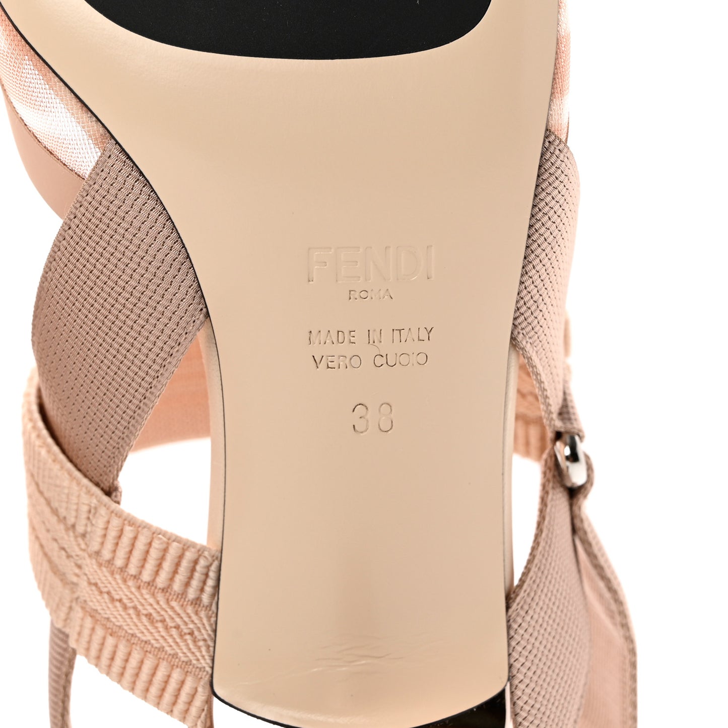 Technical Mesh FF Colibri 55mm Slingback Pumps 38 Rose Nudo