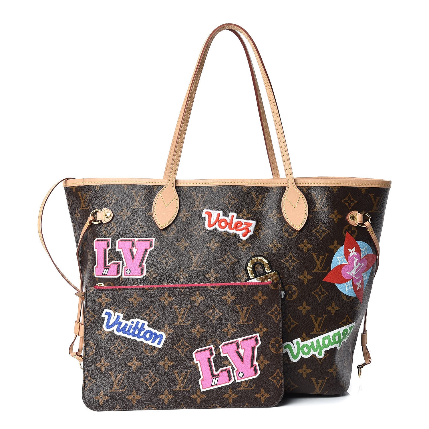 Louis Vuitton Monogram Travel Stickers Neverfull MM 1 of 10