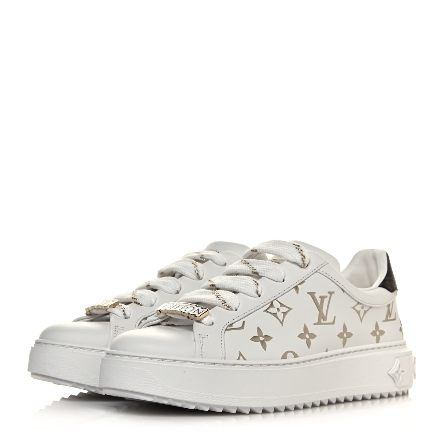 Monogram Time Out Sneakers 38 Gold